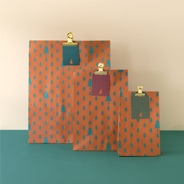 Geschenkverpackung Geschenktüten Geschenktüten Blockbodenbeutel - Bäumchen bei Nauli and Stories