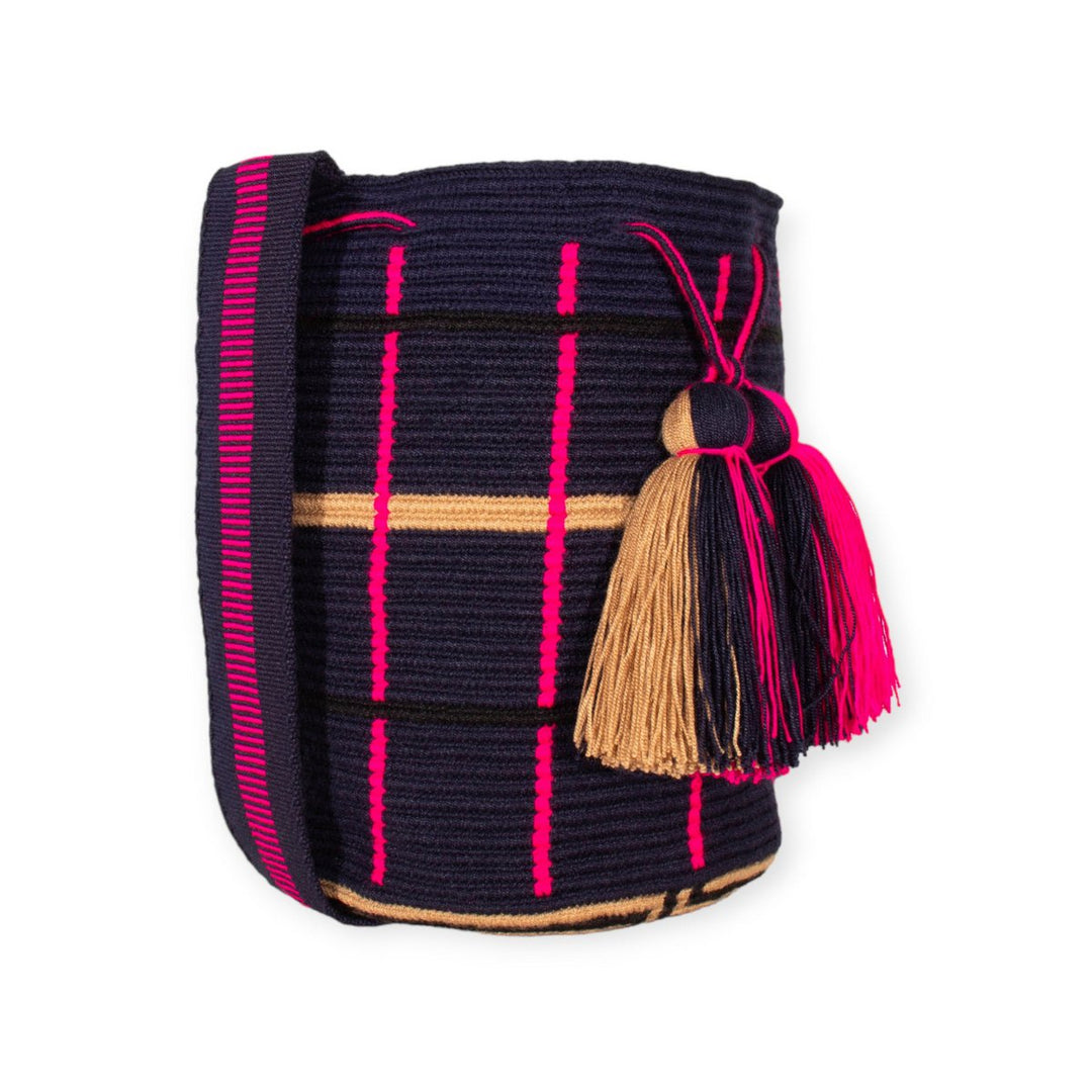 Guajii Cross Body Bag Stripe crossbody bag L | Navy bei Nauli and Stories