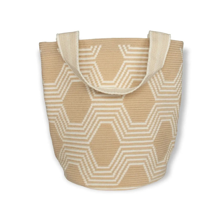Guajii Tote Bag Geometric tote bag | Oat bei Nauli and Stories