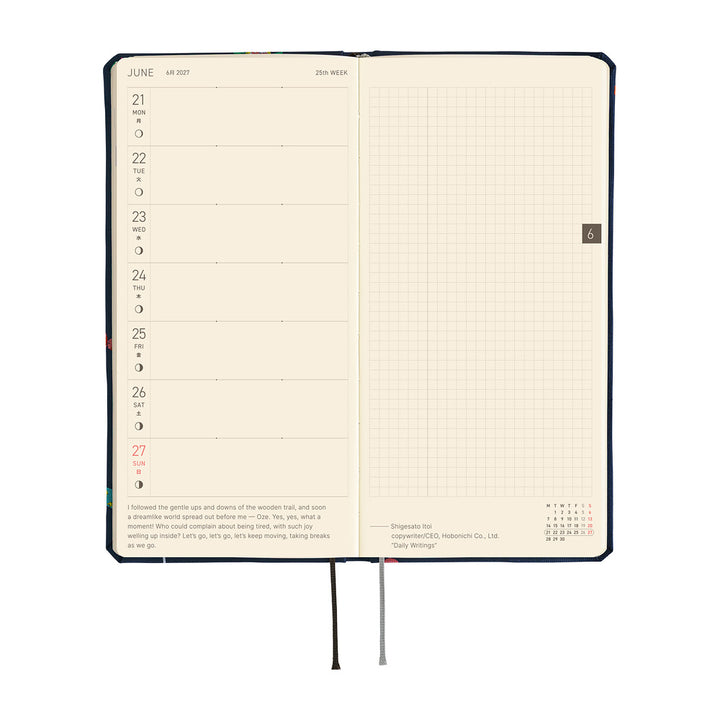 Hobonichi Kalender Weeks Bow &amp; Tie: Candy Dream - 2027 bei Nauli and Stories