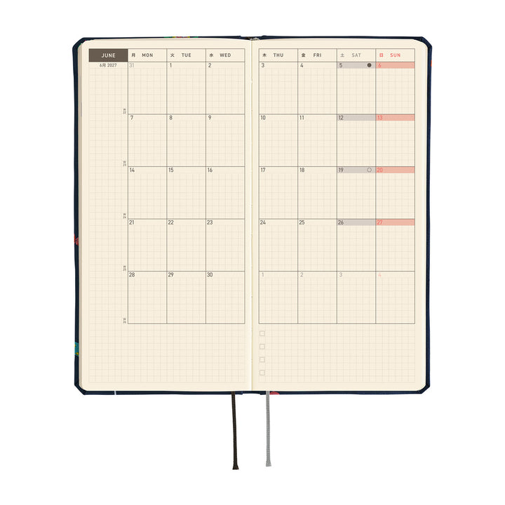 Hobonichi Kalender Weeks Bow &amp; Tie: Candy Dream - 2027 bei Nauli and Stories