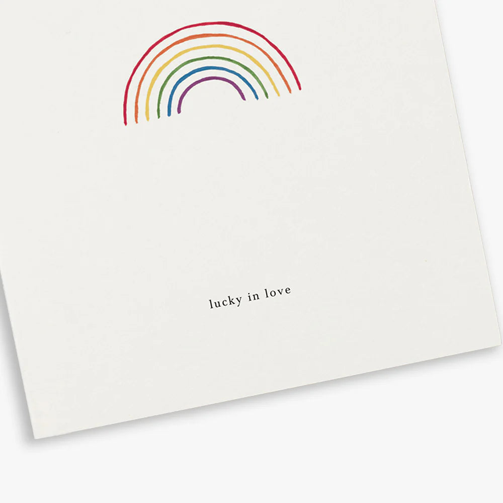 Kartotek Liebe Grußkarte Regenbogen - Lucky in Love bei Nauli and Stories