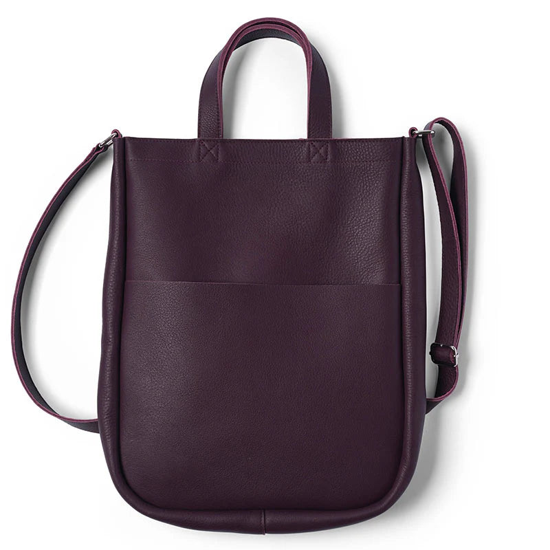 Keecie Handtasche große Ledertasche Day Dreamer - Aubergine bei Nauli and Stories
