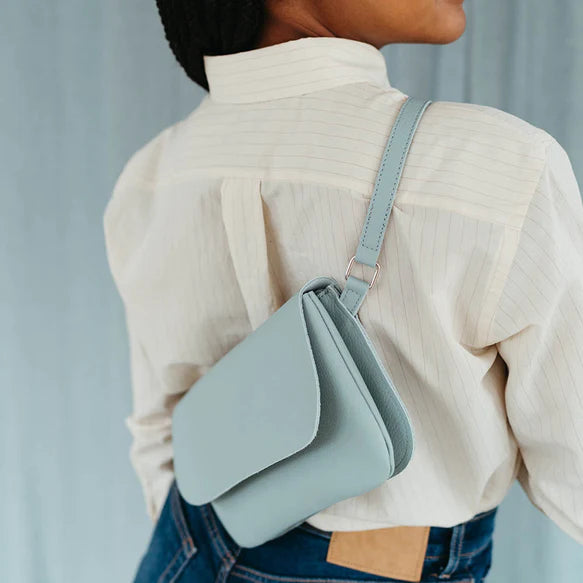 Keecie Handtasche Handtasche - Crossbodybag - aus Leder - Double Up - coral rot bei Nauli and Stories