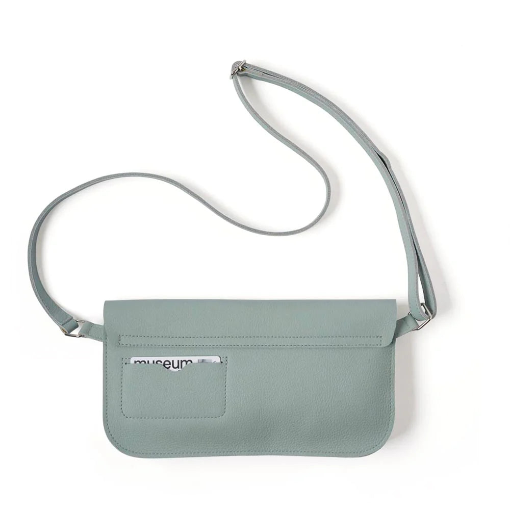 Keecie Handtasche Handtasche - Crossbodybag - aus Leder - Double Up - hellblau mint bei Nauli and Stories