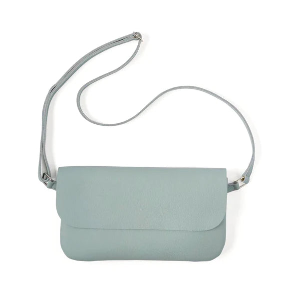 Keecie Handtasche Handtasche - Crossbodybag - aus Leder - Double Up - hellblau mint bei Nauli and Stories