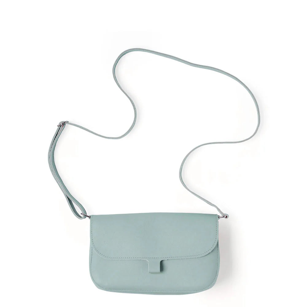 Keecie Handtasche Lederhandtasche Wild Swan - dusty green hellblau bei Nauli and Stories