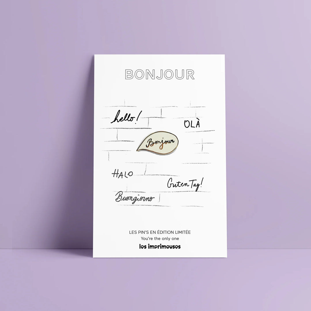 Les imprimeuses Broschen und Anstecknadeln Pin | Bonjour bei Nauli and Stories