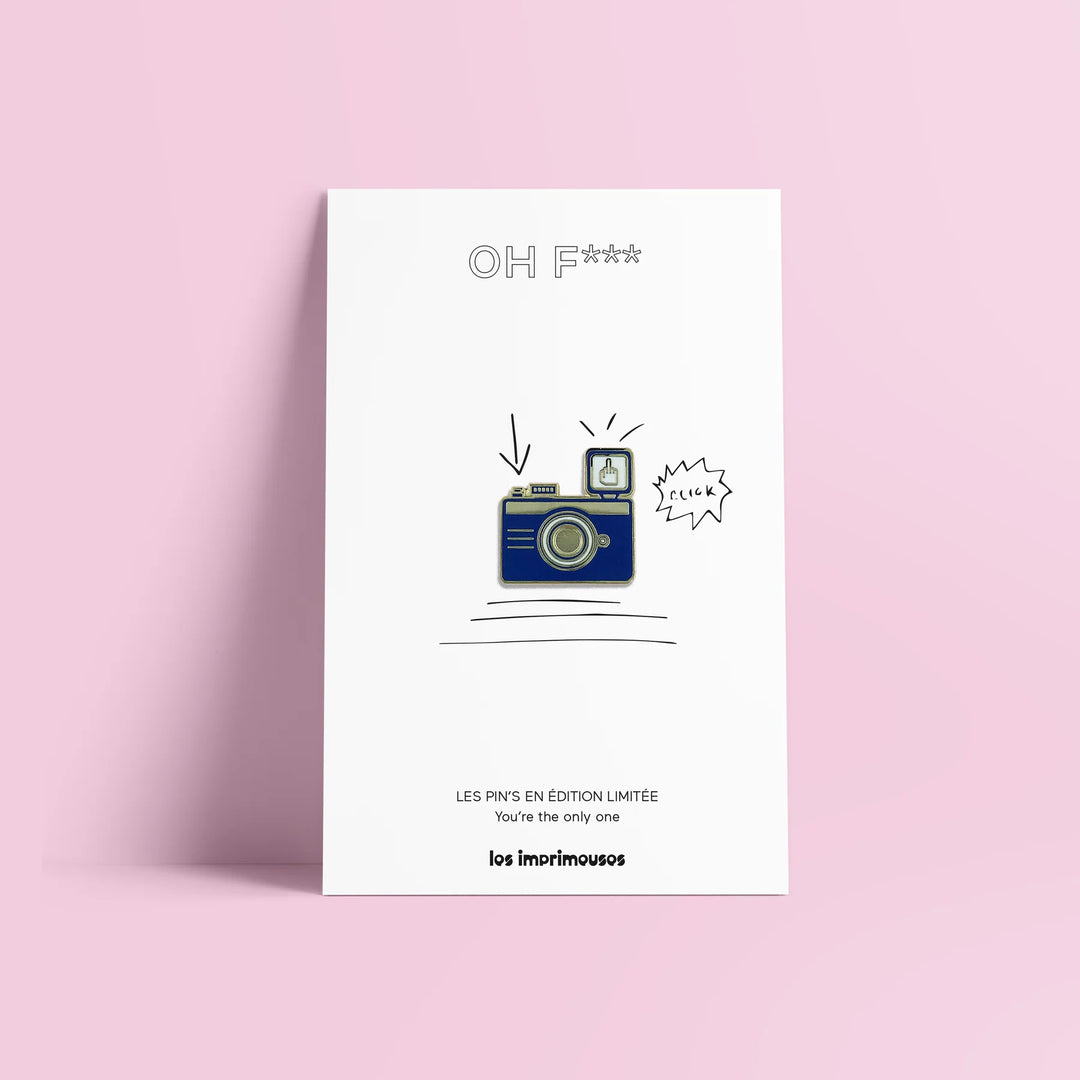 Les imprimeuses Broschen und Anstecknadeln Pin | Kamera - Oh F*ck ! | Appareil Photo bei Nauli and Stories