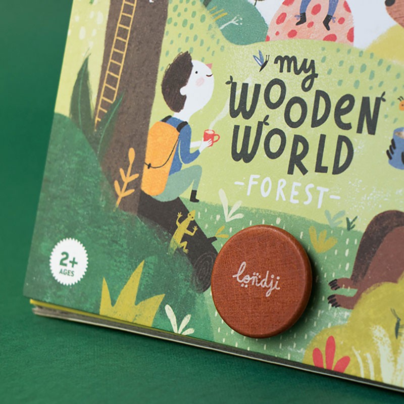 Londji Holzspielzeug WOODEN WORLD FOREST - Wald und Waldfiguren aus Holz bei Nauli and Stories
