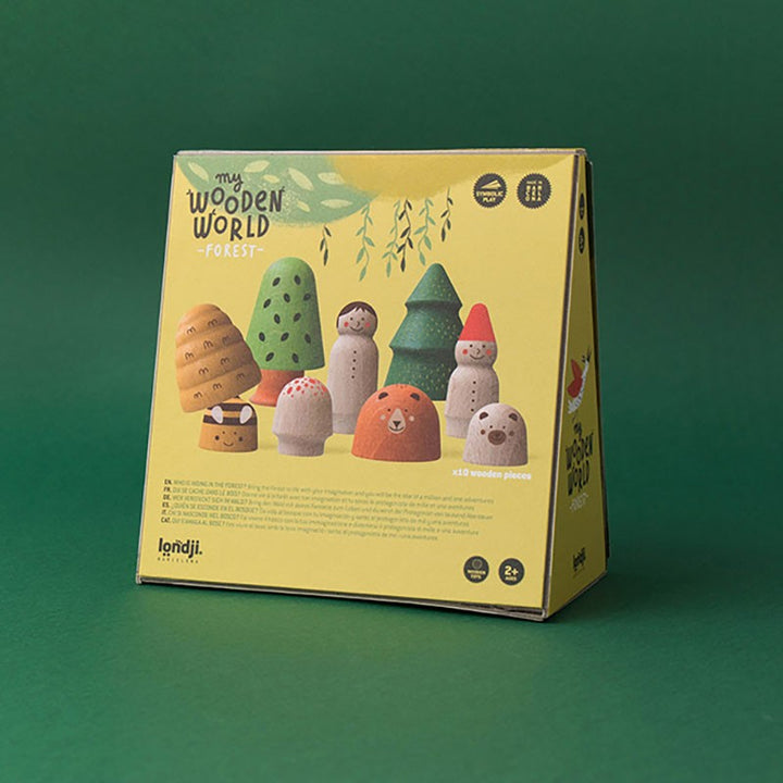 Londji Holzspielzeug WOODEN WORLD FOREST - Wald und Waldfiguren aus Holz bei Nauli and Stories