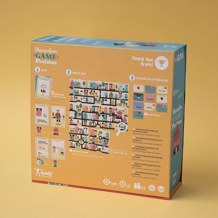 Londji Brettspiel Postman - Beobachtungsspiel bei Nauli and Stories