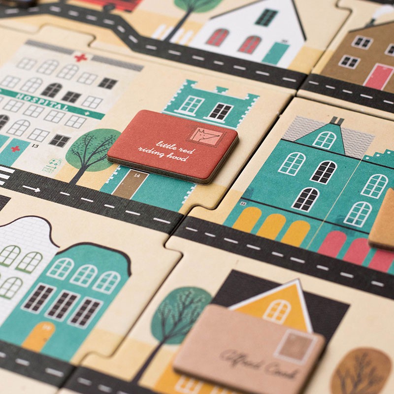 Londji Brettspiel Postman - Beobachtungsspiel bei Nauli and Stories