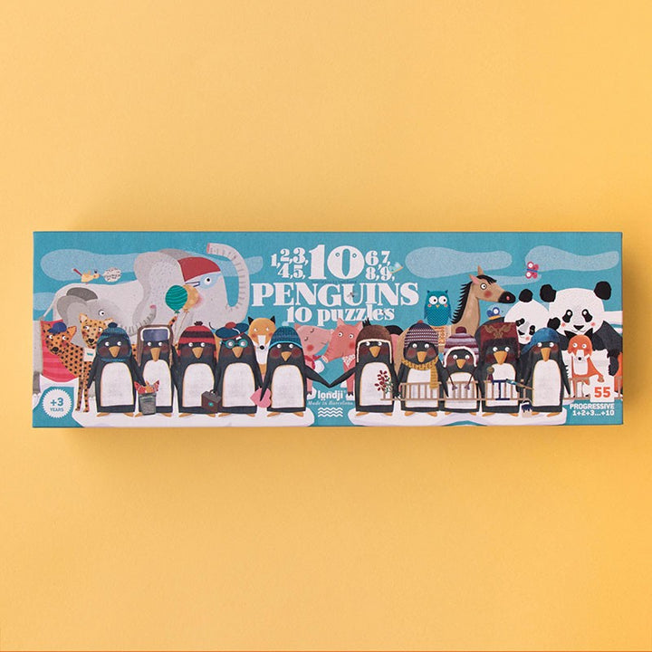 Londji Puzzle 10 Pinguine - Puzzle - ab 3 bei Nauli and Stories