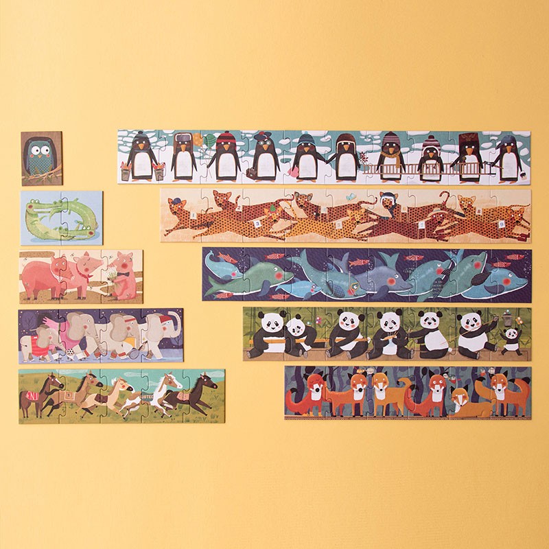 Londji Puzzle 10 Pinguine - Puzzle - ab 3 bei Nauli and Stories