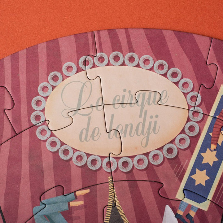 Londji Puzzle Circus - rundes Puzzle mit 36 Teilen bei Nauli and Stories