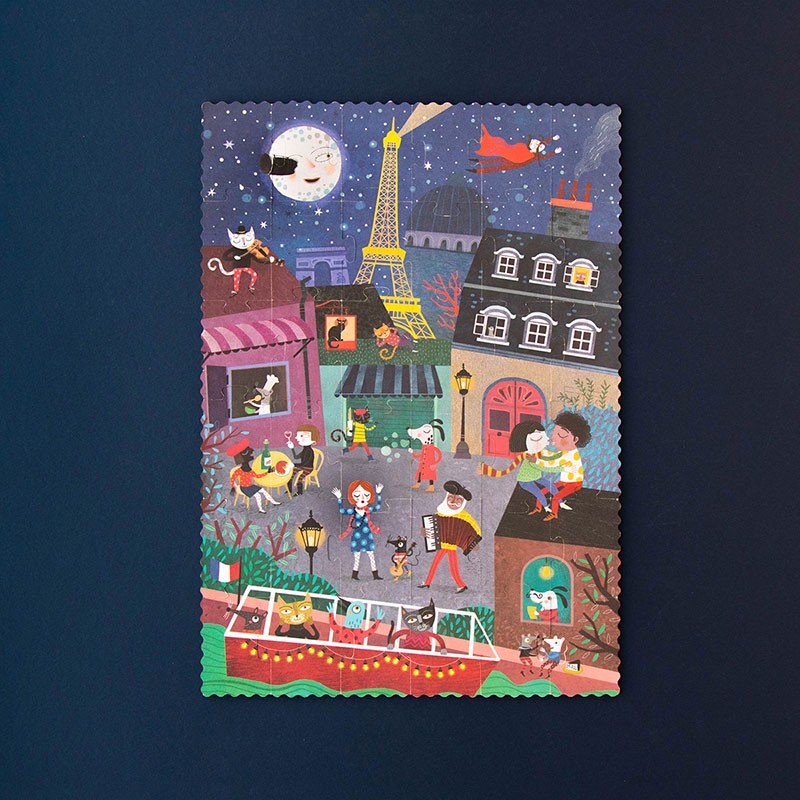 Londji Puzzle Night and day in Paris - Puzzle bei Nauli and Stories