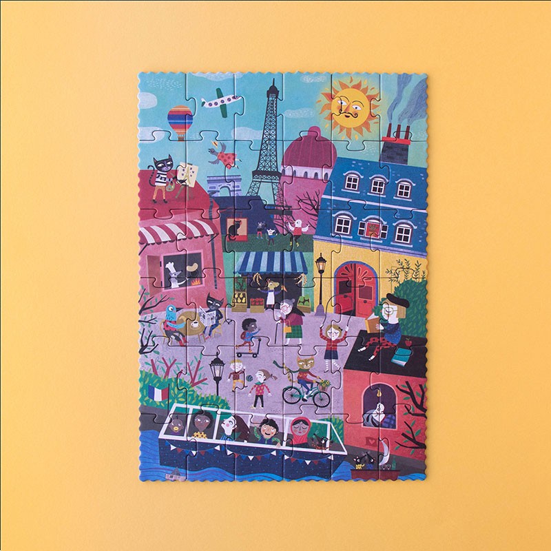 Londji Puzzle Night and day in Paris - Puzzle bei Nauli and Stories