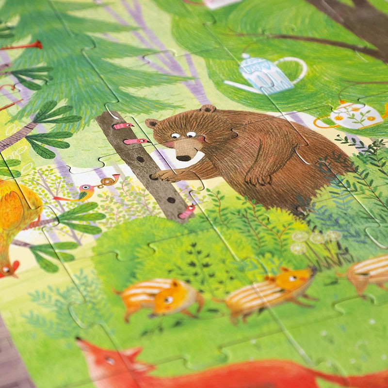 Londji Puzzle Night and Day in the Forest - Puzzle bei Nauli and Stories