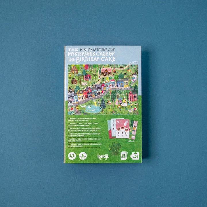 Londji Puzzle THE MYSTERIOUS CASE OF THE BIRTHDAY - Puzzle und Dedektivspiel bei Nauli and Stories