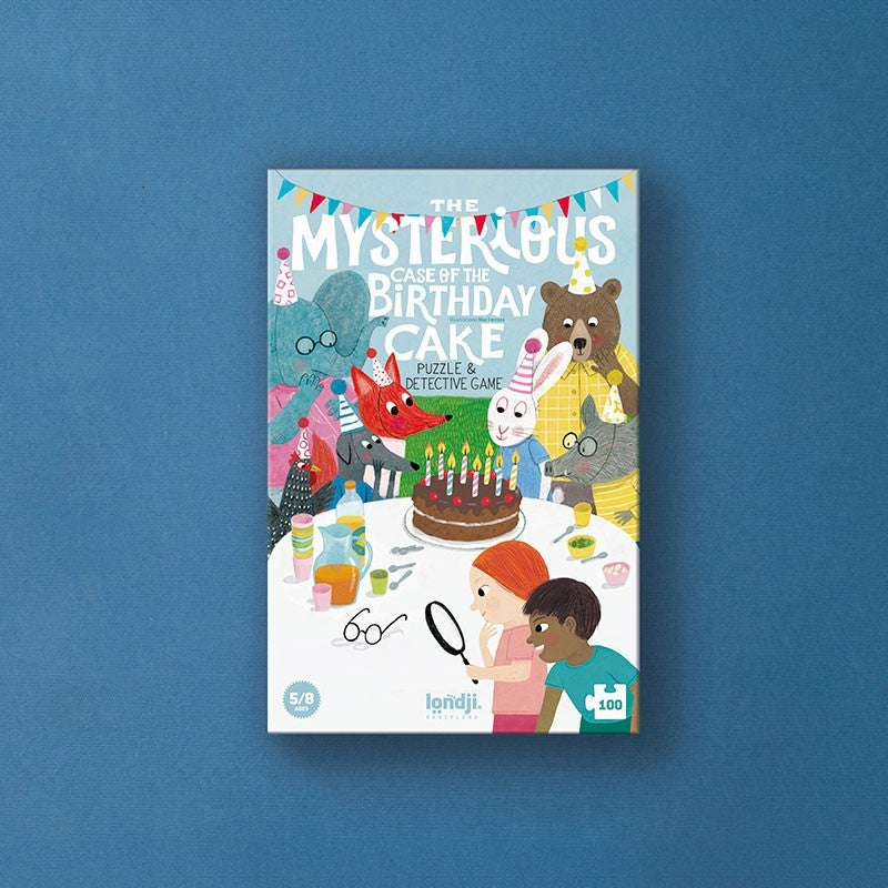 Londji Puzzle THE MYSTERIOUS CASE OF THE BIRTHDAY - Puzzle und Dedektivspiel bei Nauli and Stories