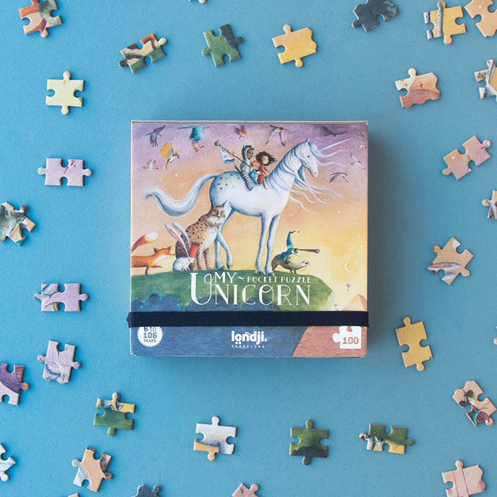 Londji Puzzle Pocket My Unicorn - Puzzle mit 100 Teilen bei Nauli and Stories