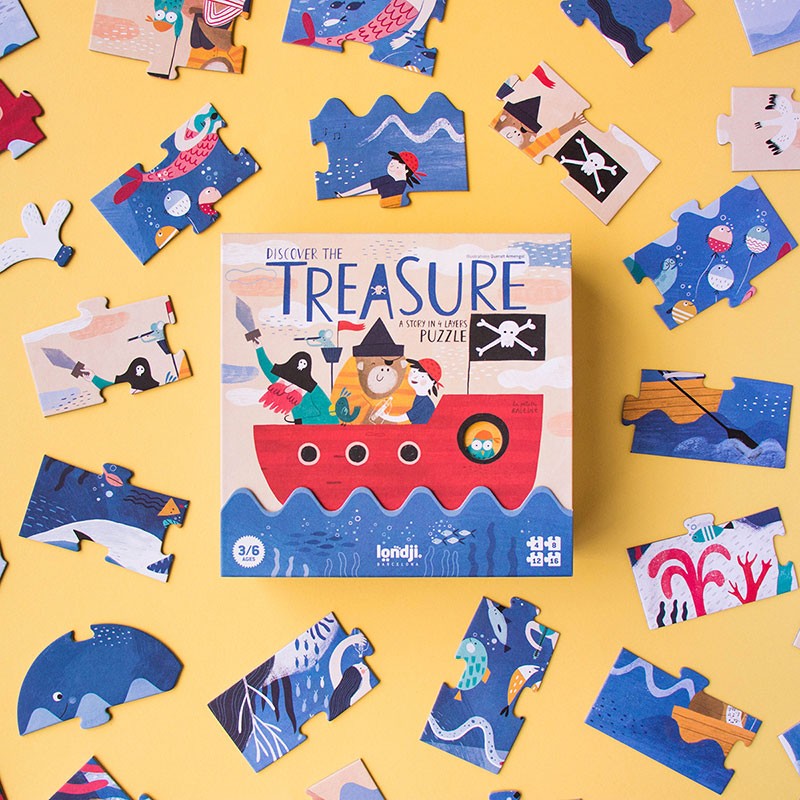 Londji Puzzle Discover the treasure puzzle bei Nauli and Stories