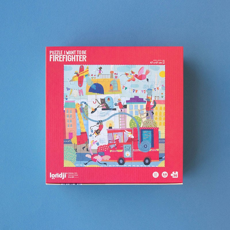 Londji Puzzle I WANT TO BE FIREFIGHTER PUZZLE bei Nauli and Stories