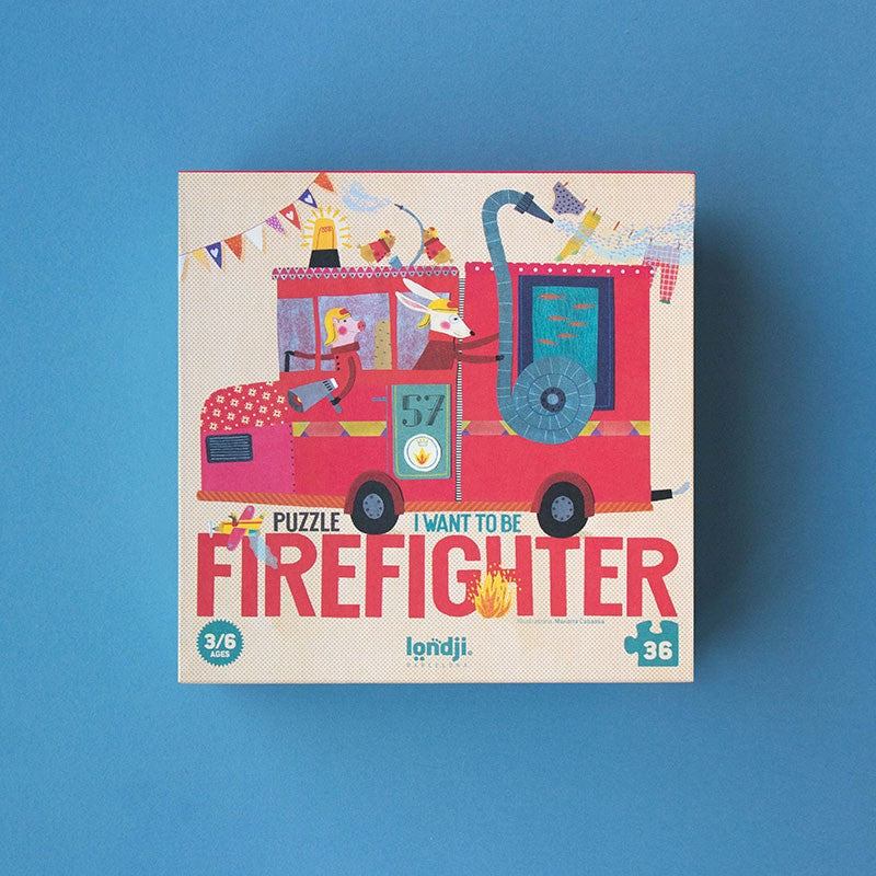 Londji Puzzle I WANT TO BE FIREFIGHTER PUZZLE bei Nauli and Stories