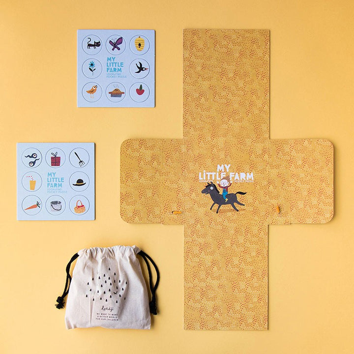 Londji Puzzle My Little Farm - Puzzle mit 24 Teilen - Pocket puzzle bei Nauli and Stories