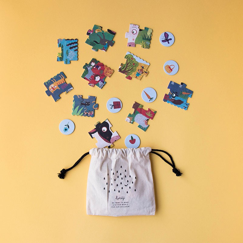 Londji Puzzle My Little Farm - Puzzle mit 24 Teilen - Pocket puzzle bei Nauli and Stories