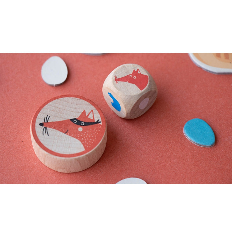 Londji Spiel CLUCK CLUCK! THE FOX! als Pocketversion bei Nauli and Stories