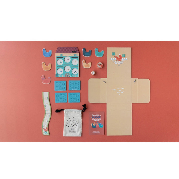 Londji Spiel CLUCK CLUCK! THE FOX! als Pocketversion bei Nauli and Stories