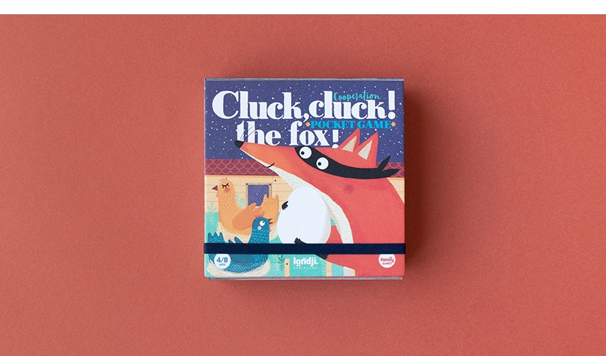 Londji Spiel CLUCK CLUCK! THE FOX! als Pocketversion bei Nauli and Stories