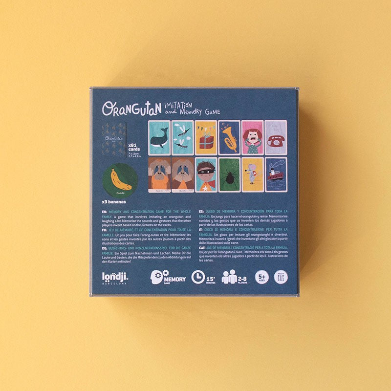 Londji Spiel Orangutan - ein Sound- Geste- Gedächtnisspiel bei Nauli and Stories