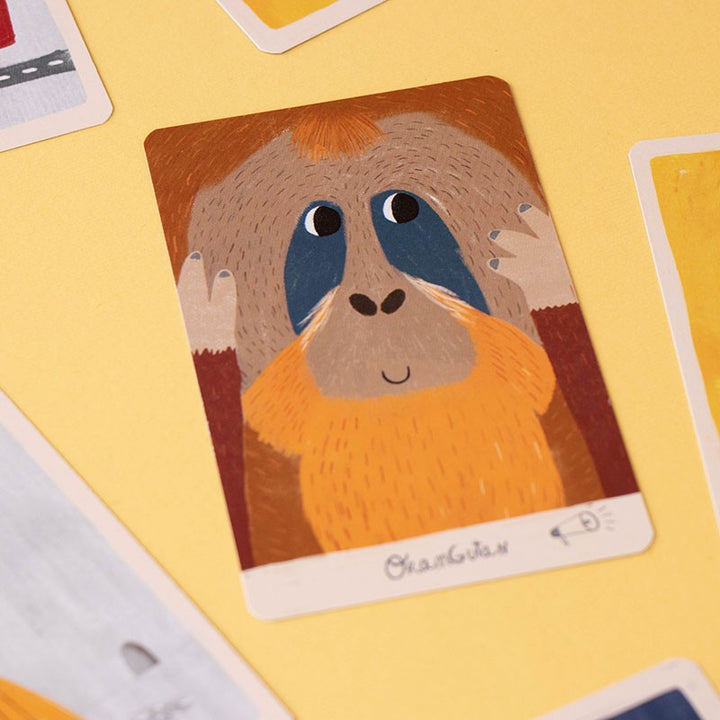 Londji Spiel Orangutan - ein Sound- Geste- Gedächtnisspiel bei Nauli and Stories