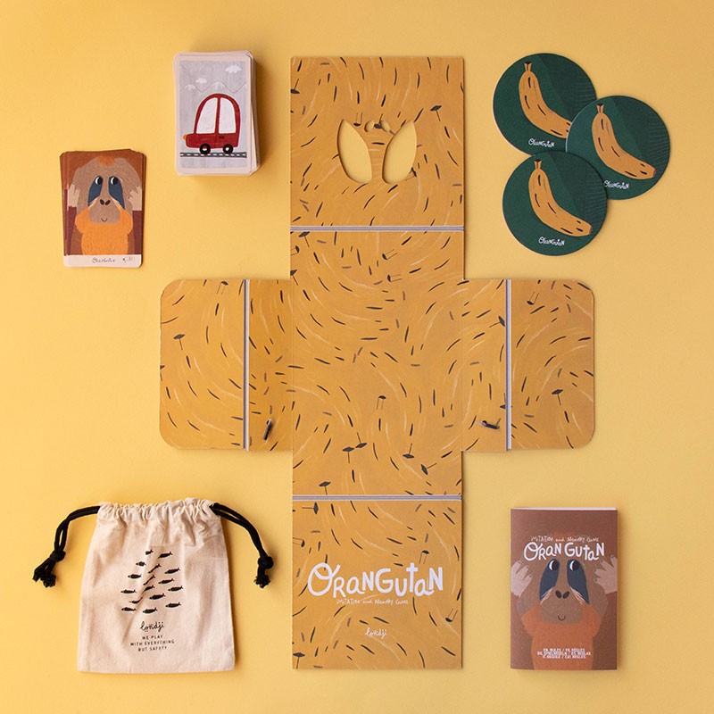 Londji Spiel Orangutan - ein Sound- Geste- Gedächtnisspiel bei Nauli and Stories