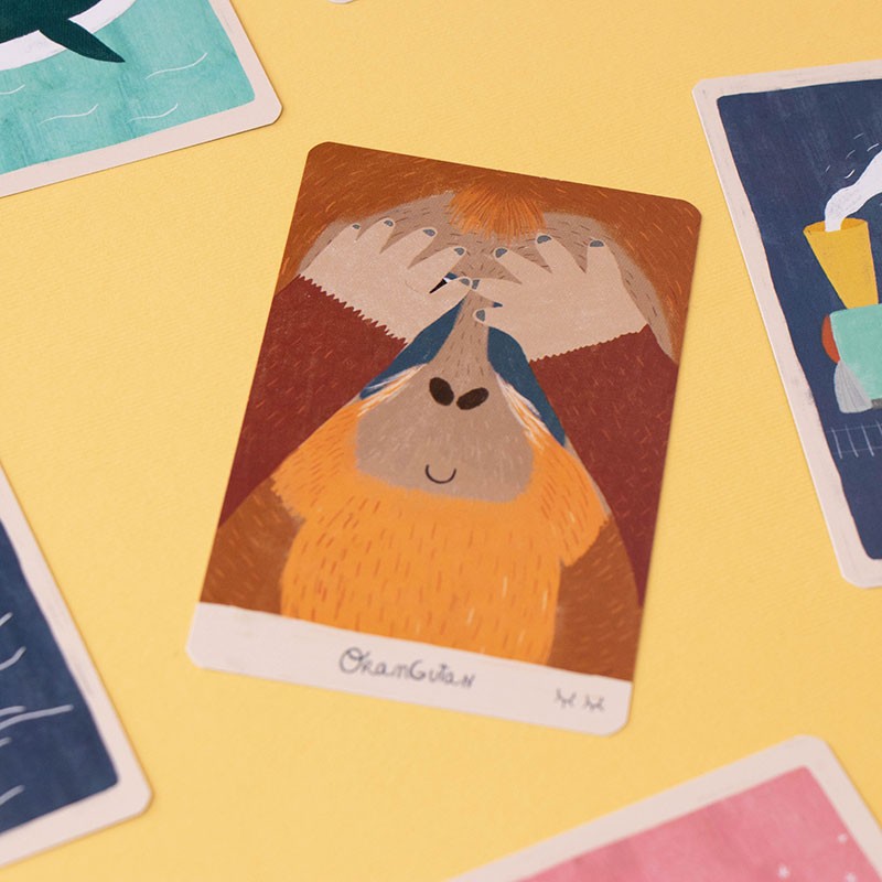 Londji Spiel Orangutan - ein Sound- Geste- Gedächtnisspiel bei Nauli and Stories