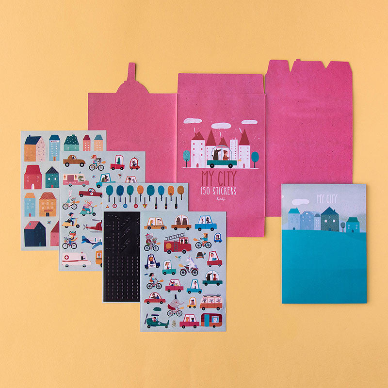 Londji Sticker- Spiel Stickers My City bei Nauli and Stories