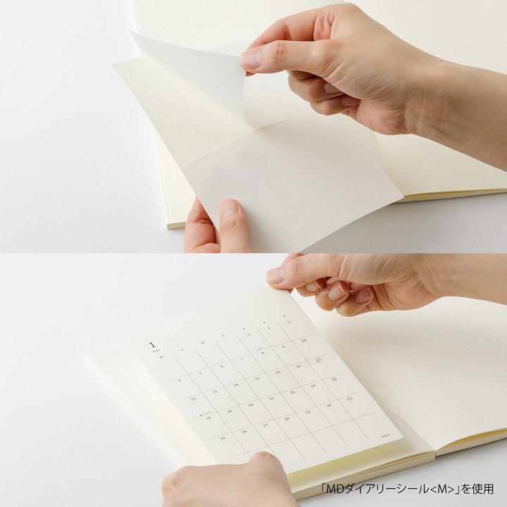MD Paper | Midori Monatskalender 2027 MD Diary Sticker L bei Nauli and Stories