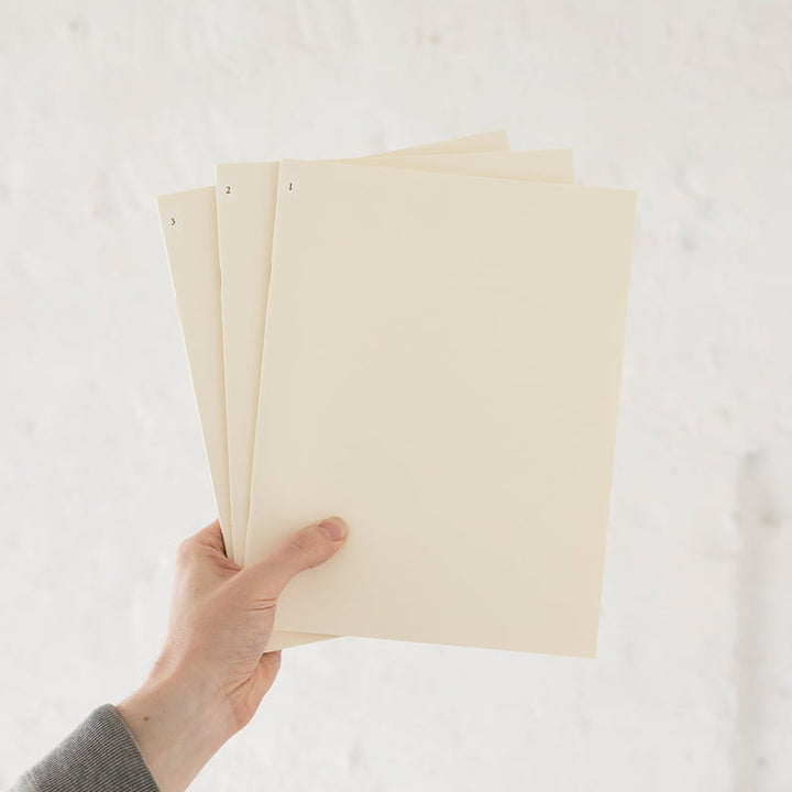MD Paper | Midori Notizhefte Notizheft DIN A4 | MD Notebook Light Gridded  (kariert) – 3er Pack bei Nauli and Stories