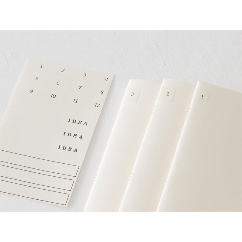 MD Paper | Midori Notizhefte Notizheft DIN A4 | MD Notebook Light Lined (liniert) – 3er Pack bei Nauli and Stories