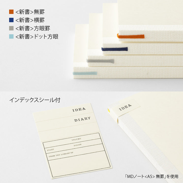 MD Product | Midori Notizbuch B6 MD Notebook B6 Slim Dot Grid bei Nauli and Stories