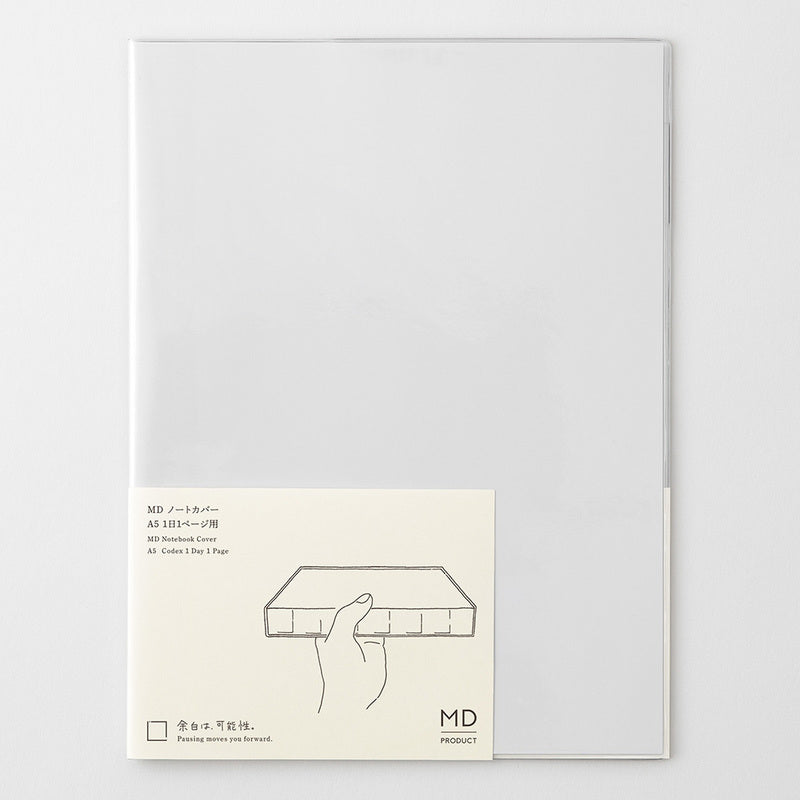 MD Product | Midori Notizbuch DIN A5 MD Clear Cover - A5 - Codex 1Day 1Page bei Nauli and Stories