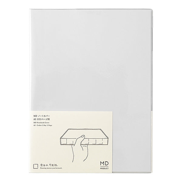 MD Product | Midori Notizbuch DIN A5 MD Clear Cover - A5 - Codex 1Day 1Page bei Nauli and Stories