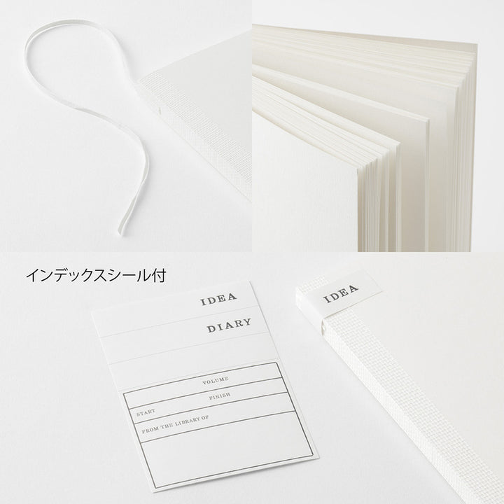 MD Product Notizbuch MD Notebook Cotton A5 Square Blank bei Nauli and Stories