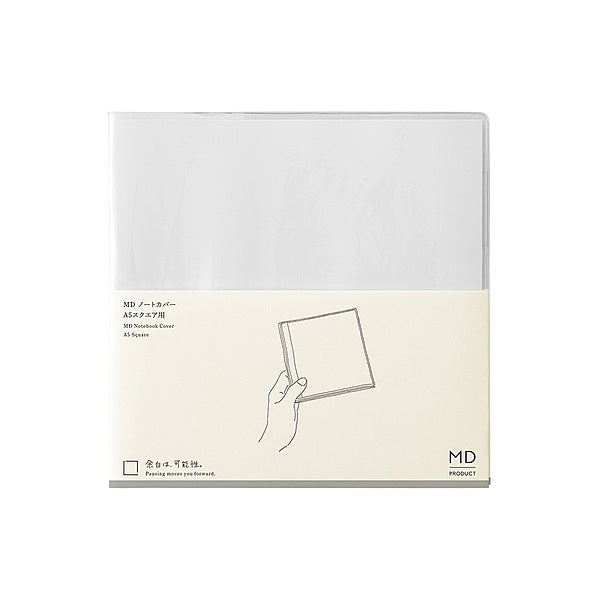 MD Product Notizbuchhülle MD Notebook Cover A5 Square Clear bei Nauli and Stories