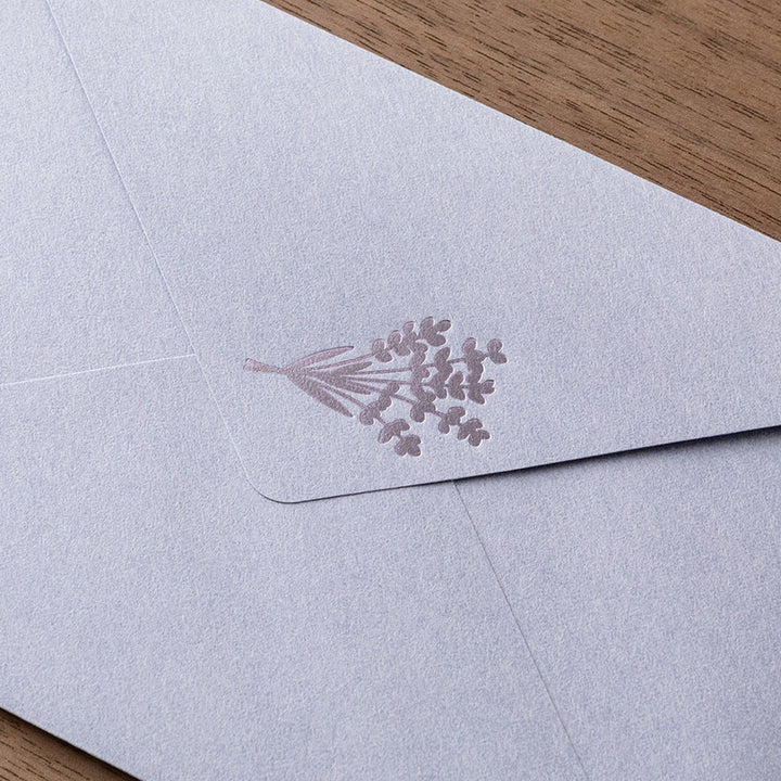 Midori Briefpapier Midori Letter Set Foil Stamped Envelopes – Lavendel bei Nauli and Stories