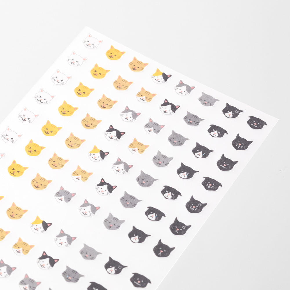 Midori Sticker Feelings Cat Diary Sticker bei Nauli and Stories