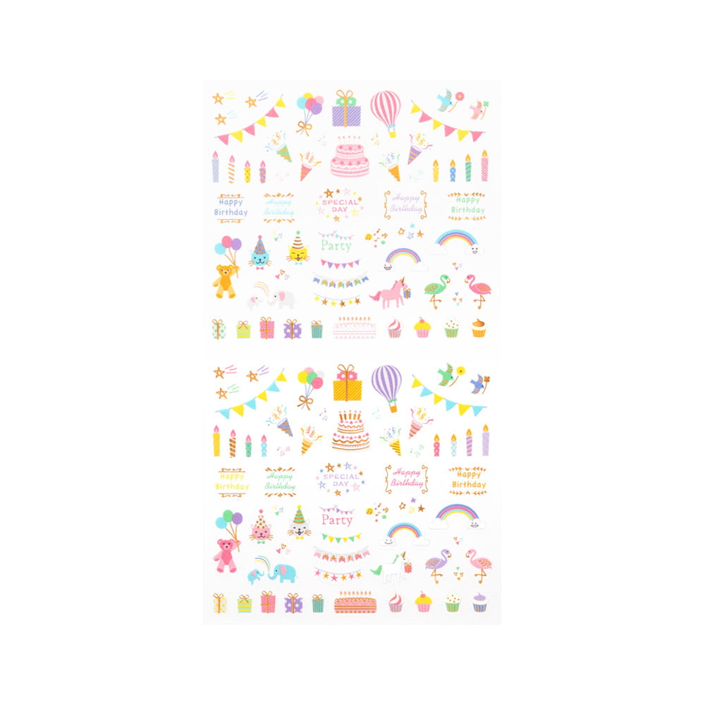Midori Sticker Sticker Anniversary Birthday bei Nauli and Stories